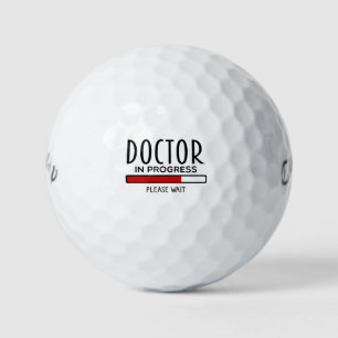 Funny Doctor In Progress Med School Student Golf Balls