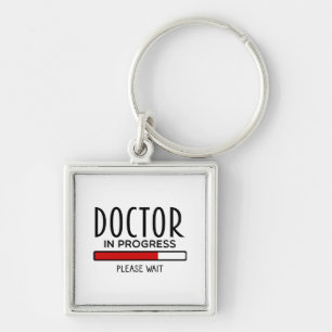 Funny Doctor In Progress Med School Student   Key Ring