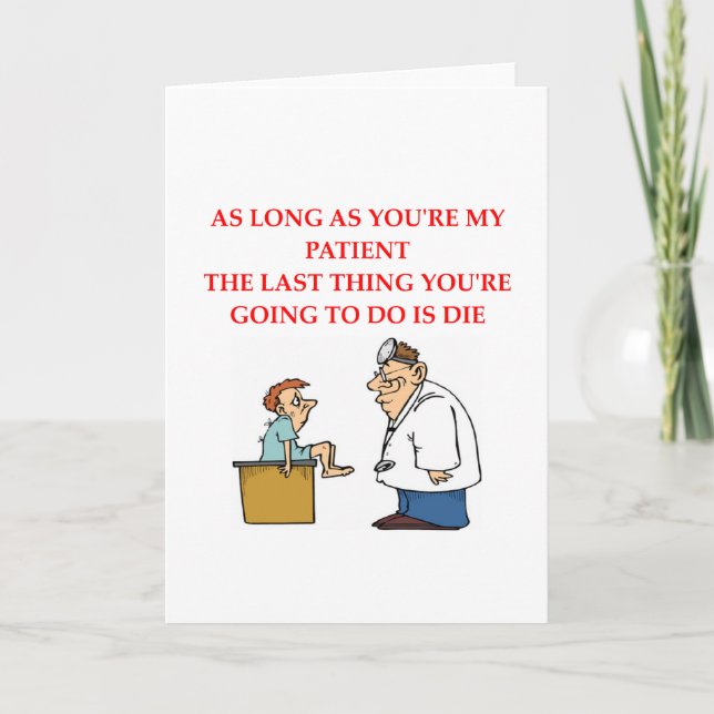 funny doctor joke card (Front)