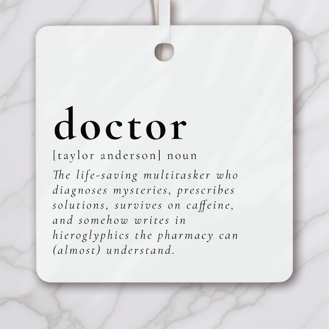 Funny Doctor Metal Tree Decoration (Creator Uploaded)