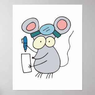 funny doctor mouse poster