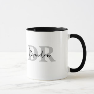 Funny Doctor Mug with Monogram Name