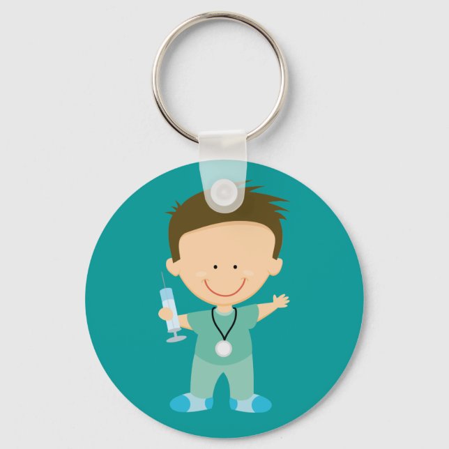 Funny Doctor or Intern Gift Key Ring (Front)