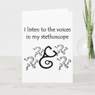 Funny Doctor or Nurse T-shirts and Gifts Card