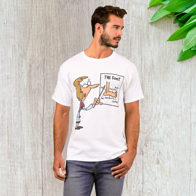 Funny Doctor Teaching Foot Anatomy T-Shirt (Creator Uploaded)