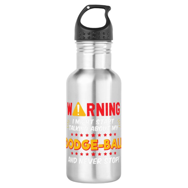 Funny Dodgeball Joke Graphic 710 Ml Water Bottle (Front)