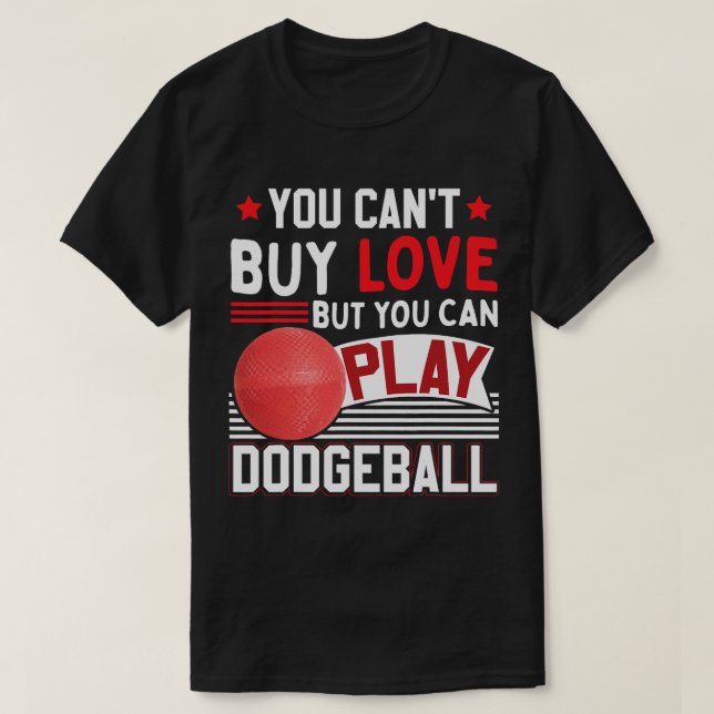 Funny Dodgeball Player 1 T-Shirt (Design Front)