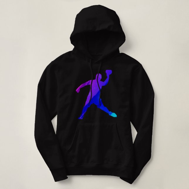Funny Dodgeball Player 3 Hoodie (Design Front)