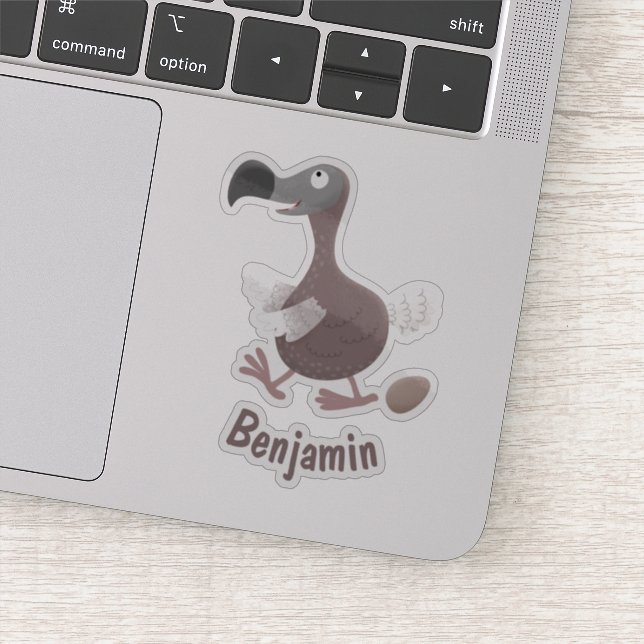 Funny dodo bird cartoon illustration (Detail)