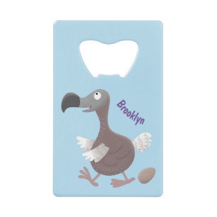 Funny dodo bird cartoon illustration