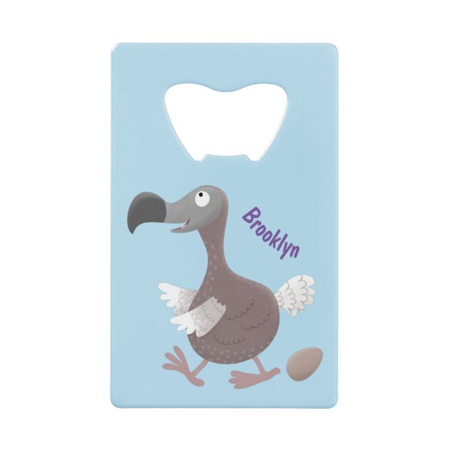 Funny dodo bird cartoon illustration (Front)