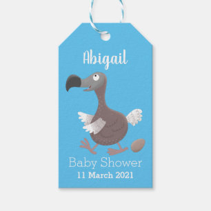 Funny dodo bird cartoon illustration gift tags