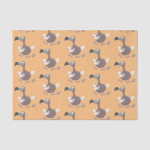 Funny dodo bird cartoon illustration tissue paper