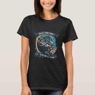Funny Does This Make My Bass Look Big Distressed T-Shirt