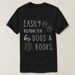 Funny Dog and Book Lover Design Gift Idea T-Shirt