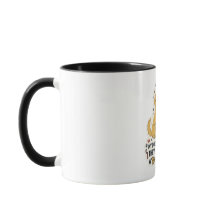 Funny Dog and Cat Made a Mess Two-Tone Coffee Mug
