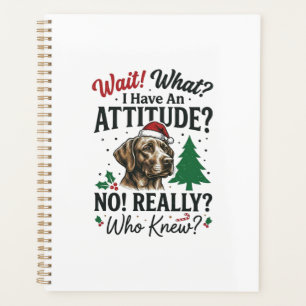 Funny Dog Attitude Christmas Vector Design_1 Planner