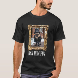 Funny Dog Bah Hum Pug Christmas Pet Holiday Photo T-Shirt