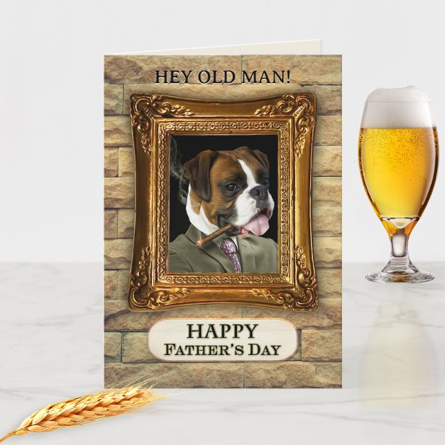 Funny Dog Best Dad Fathers Day Card (Creator Uploaded)