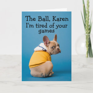 Funny dog birthday card