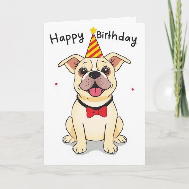 funny dog birthday cards (Front)