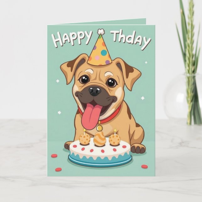 funny dog birthday cards (Front)