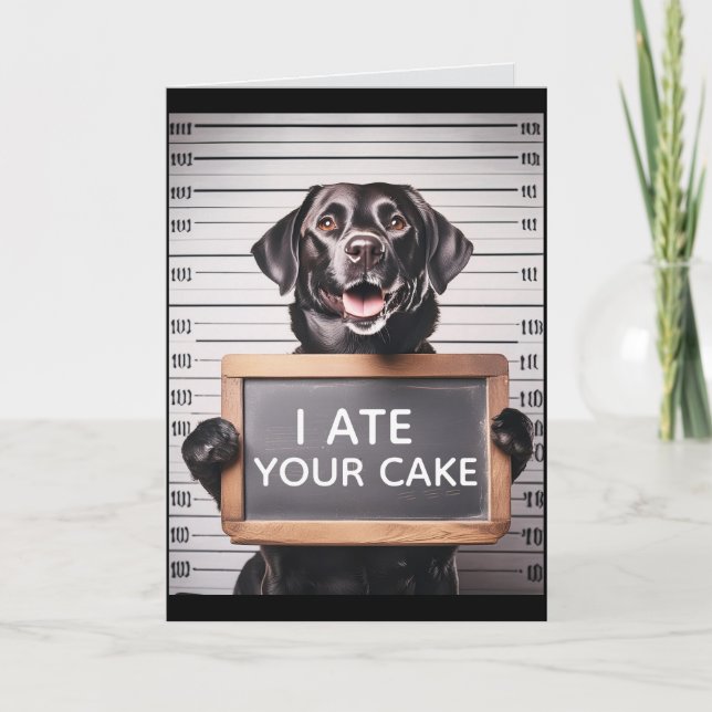 FUNNY DOG BRTHDAY GREETING CARD (Front)