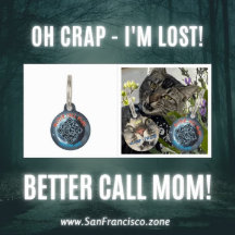 Funny Dog Cat Humour Personalised Details & QR Cod