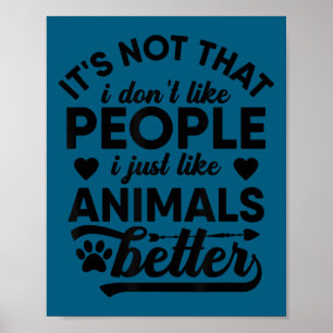 Funny Dog Cat Meme Animal Lover Poster