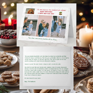 Funny Dog Cat Pawsitive 3 Photos Minimalist Modern Card