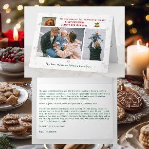 Funny Dog Cat Pawsitive 3 Photos Minimalist Modern Card