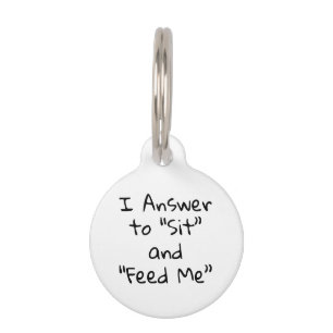 Funny Dog Cat Pet ID Lost Tag