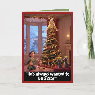 Funny dog Christmas Card