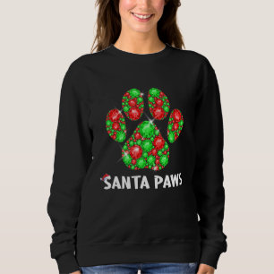 Funny Dog Christmas Santa Paws Xmas Kids Tee