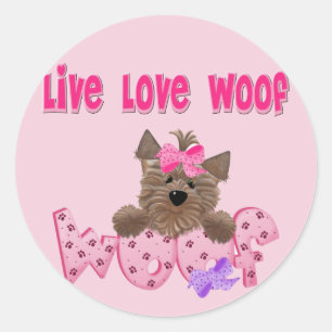 Funny Dog Classic Round Sticker