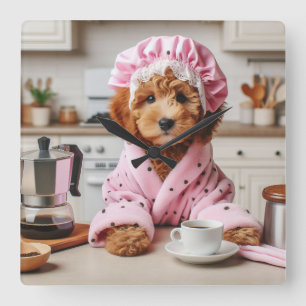 Funny Dog Clock Coffee Wall Clock