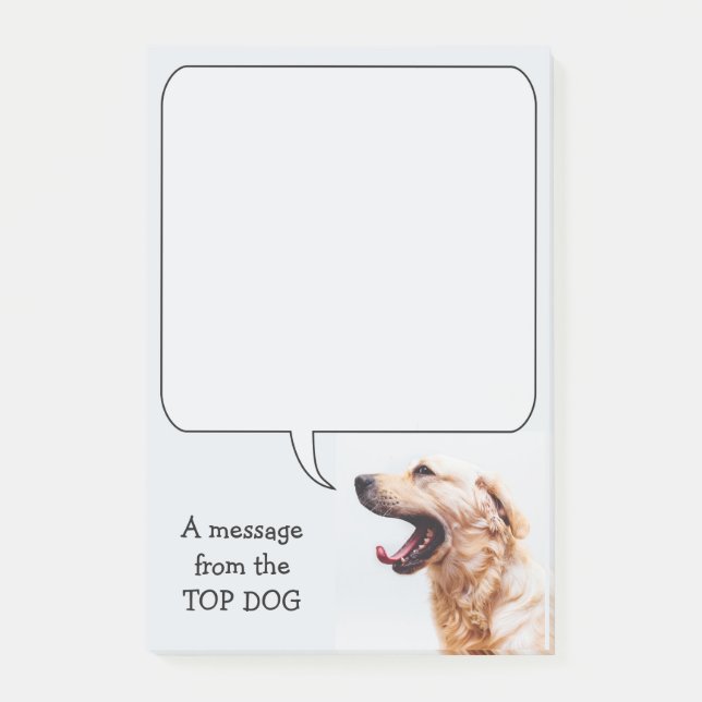 Funny Dog custom Post-It notes (Front)