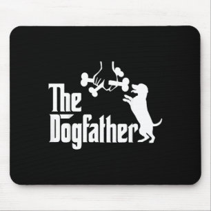 Funny Dog Dad The Dogfather Dog Father Funny Mouse Pad