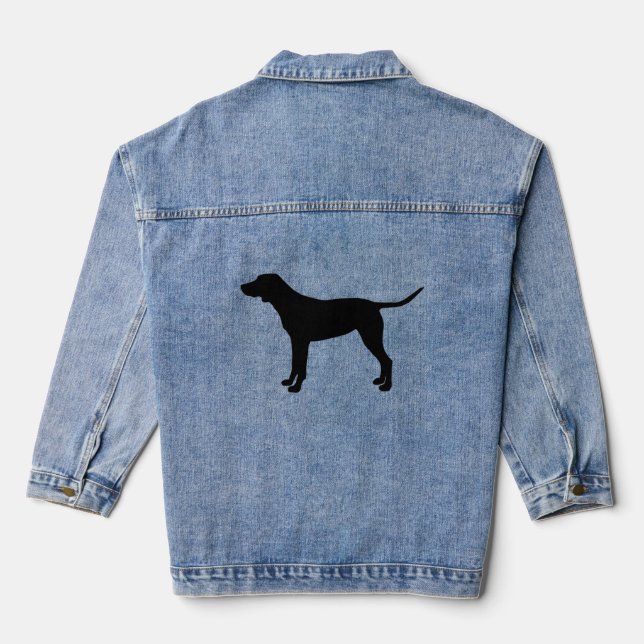 Funny dog  denim jacket (Back)
