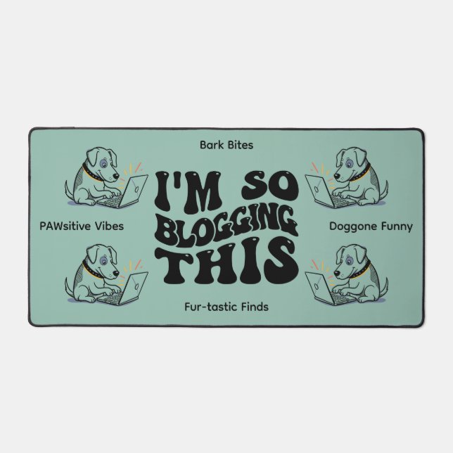 funny dog desk mat (Front)