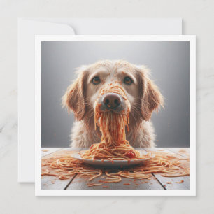 Funny Dog Dinner invitation, Dog Birthday  Invitation