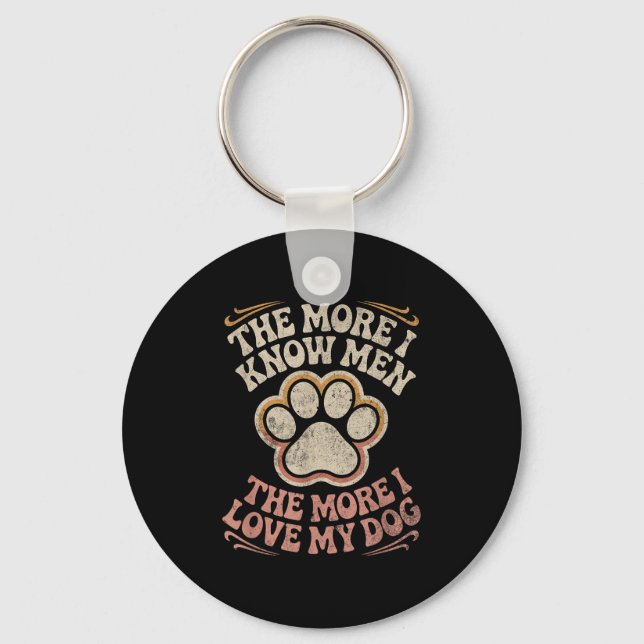 Funny Dog Dog Quote  Key Ring (Front)