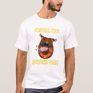Funny Dog Easter Day Cute Pet Easter Egg Huting Te T-Shirt