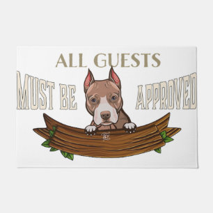 Funny Dog Entryway Sign   Gift for Pet Lover Doormat