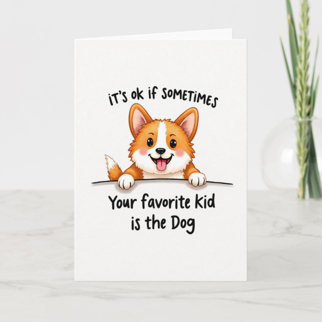 Funny Dog Fathers Day Card (Front)