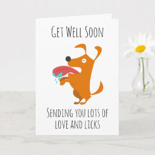 funny dog get well soon cards