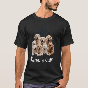 Funny Dog Golden Retriever Bootleg Kansas City Mis T-Shirt
