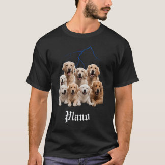 Funny Dog Golden Retriever Bootleg Plano Texas T-Shirt