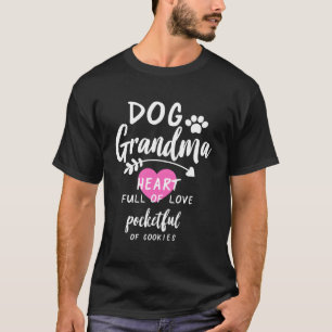 Funny Dog Grandma Nana Puppy Dog Lovers Paw Print T-Shirt