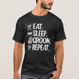 Funny Dog Groomer Art For Men Women Dog Grooming P T-Shirt